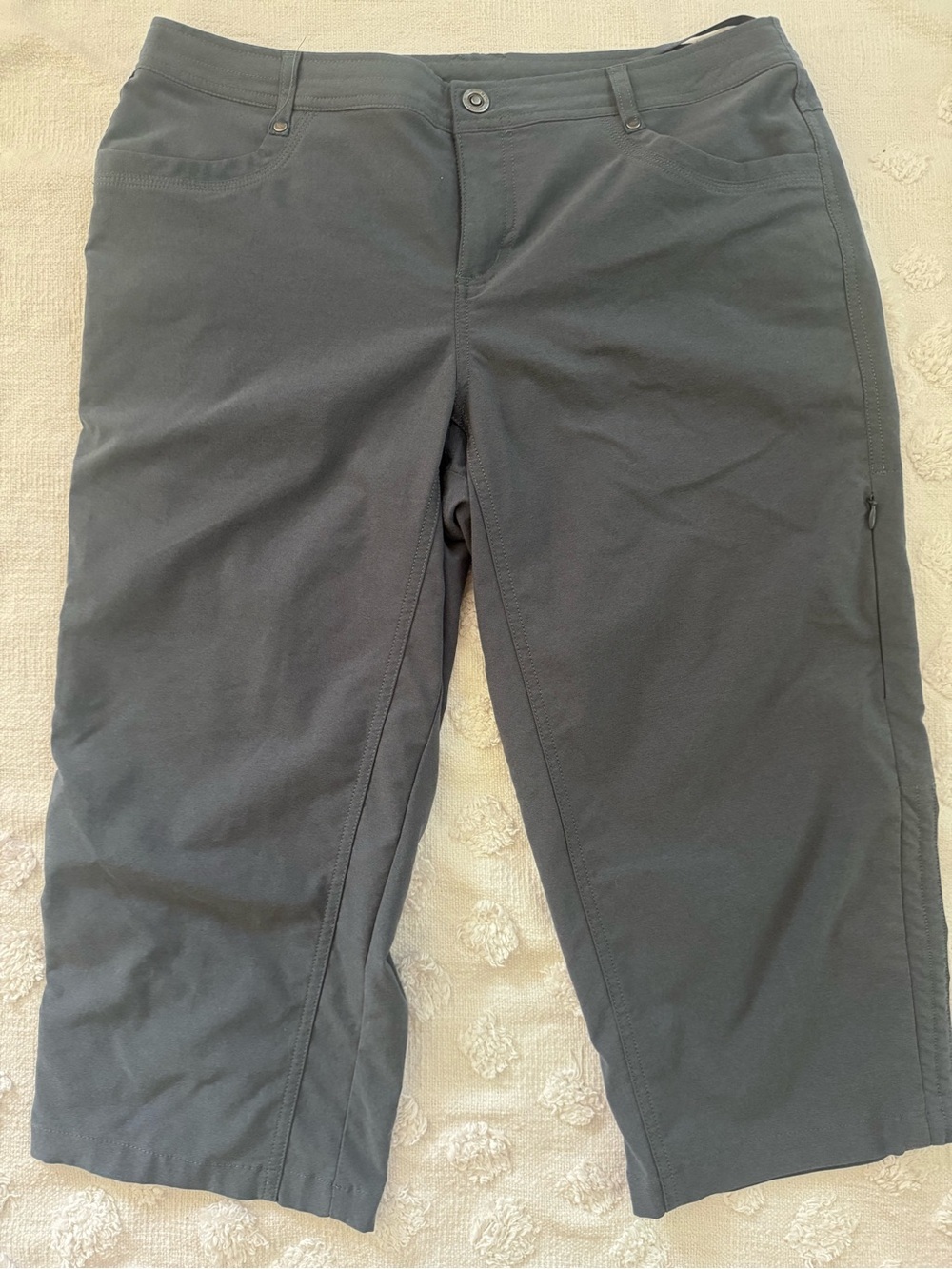 Kuhl Women's Trekr Kapri Hiking Capri Pants Gray SZ 12